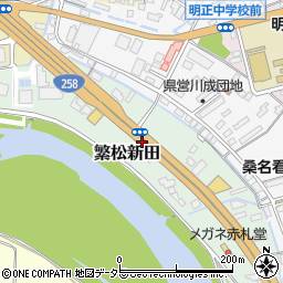 三重県桑名市繁松新田周辺の地図