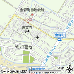 滋賀県守山市金森町742周辺の地図