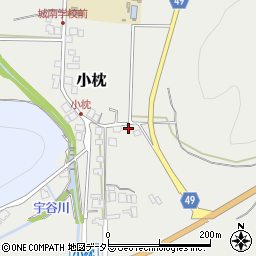兵庫県丹波篠山市小枕457周辺の地図