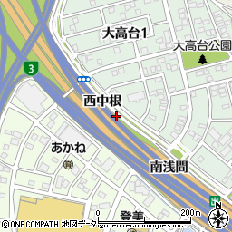 愛知県名古屋市緑区大高町西中根周辺の地図