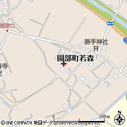 京都府南丹市園部町若森後町周辺の地図