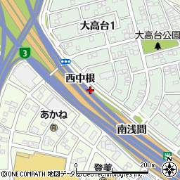 愛知県名古屋市緑区大高町（西中根）周辺の地図