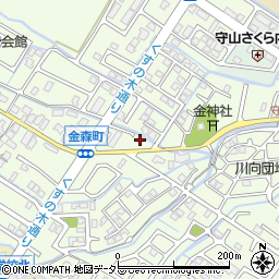 滋賀県守山市金森町842周辺の地図