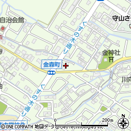 滋賀県守山市金森町840周辺の地図