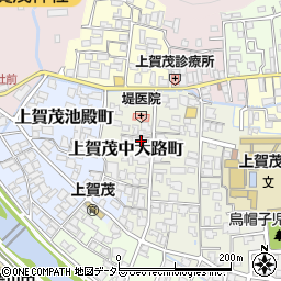 京都府京都市北区上賀茂中大路町15周辺の地図