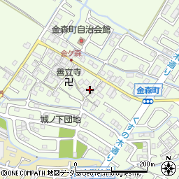 滋賀県守山市金森町743周辺の地図