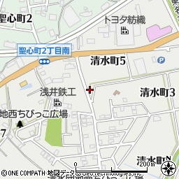 愛知県豊田市清水町5丁目23周辺の地図