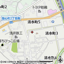 愛知県豊田市清水町5丁目周辺の地図