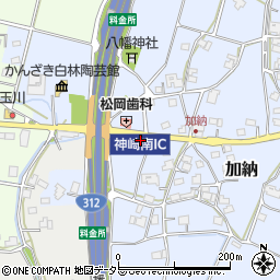 兵庫県神崎郡神河町加納3周辺の地図