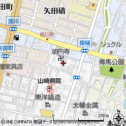 三重県桑名市西鍋屋町周辺の地図