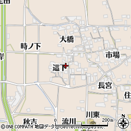京都府亀岡市馬路町這下周辺の地図