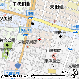 三重県桑名市東矢田町周辺の地図