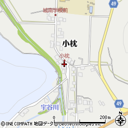 兵庫県丹波篠山市小枕55周辺の地図