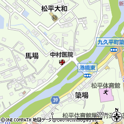 中村医院周辺の地図