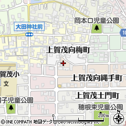 京都府京都市北区上賀茂向縄手町73周辺の地図