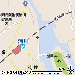 静岡県浜松市天竜区佐久間町浦川2820-118周辺の地図