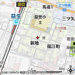 三重県桑名市新地周辺の地図