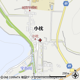 兵庫県丹波篠山市小枕141周辺の地図