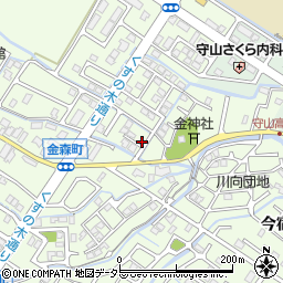 滋賀県守山市金森町683-5周辺の地図