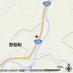 愛知県豊田市野原町田中周辺の地図