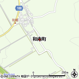 滋賀県東近江市和南町周辺の地図