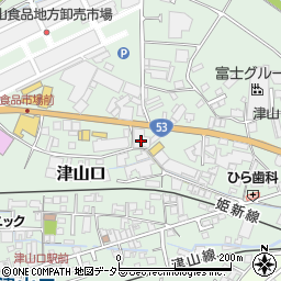 両備ホールディングス株式会社津山タクシー事業部周辺の地図