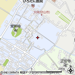 滋賀県守山市大林町308周辺の地図