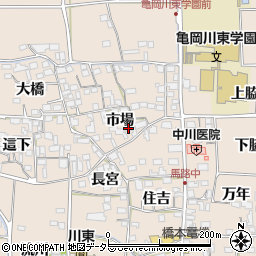 京都府亀岡市馬路町市場10周辺の地図