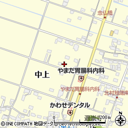 三重県員弁郡東員町中上466周辺の地図