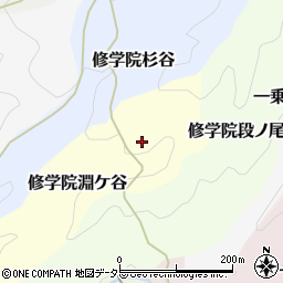 京都府京都市左京区修学院淵ケ谷周辺の地図