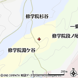 京都府京都市左京区修学院淵ケ谷周辺の地図