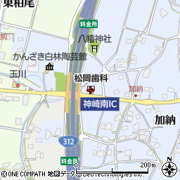 松岡歯科医院周辺の地図