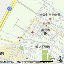 滋賀県守山市金森町773周辺の地図