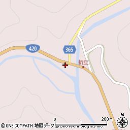 愛知県北設楽郡設楽町三都橋向田周辺の地図