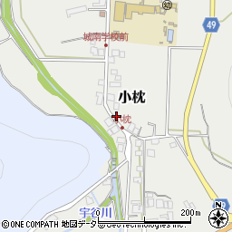 兵庫県丹波篠山市小枕139周辺の地図