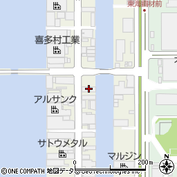 愛知ホイスト工業株式会社　飛島工場周辺の地図