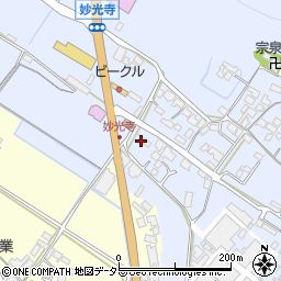 滋賀県野洲市妙光寺151周辺の地図