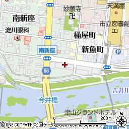 津山市役所ふれあいサロン　アリコベール周辺の地図