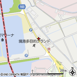 愛知県弥富市境町（イノ割）周辺の地図