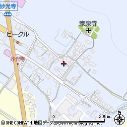 滋賀県野洲市妙光寺周辺の地図