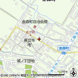 滋賀県守山市金森町801周辺の地図
