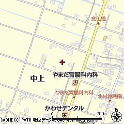 三重県員弁郡東員町中上466-2周辺の地図