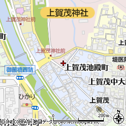 京都府京都市北区上賀茂本山68周辺の地図