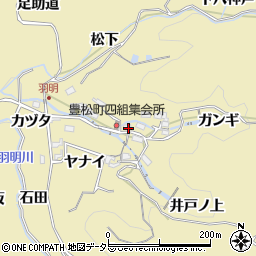 愛知県豊田市豊松町寺下周辺の地図