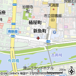 岡山県津山市吹屋町周辺の地図