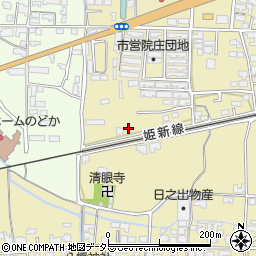 岡山県津山市院庄786周辺の地図