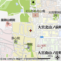 京都府京都市北区大宮薬師山東町11-52周辺の地図