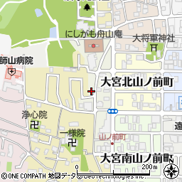 京都府京都市北区大宮西山ノ前町7周辺の地図