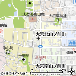 京都府京都市北区大宮西山ノ前町25周辺の地図