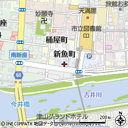 岡山県津山市吹屋町12周辺の地図